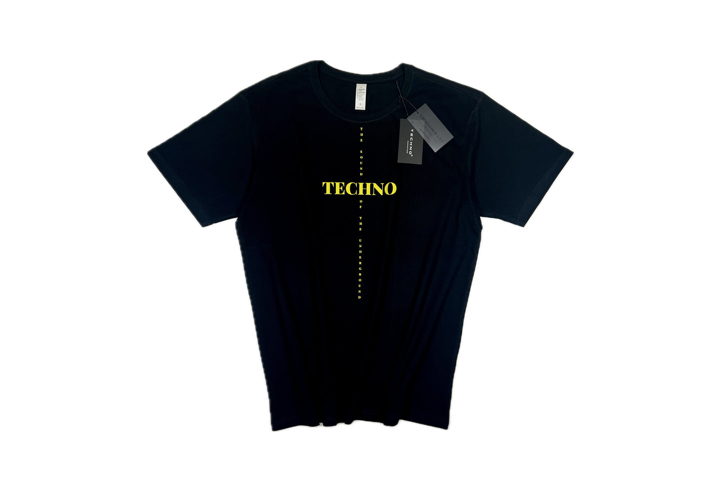 TECHNO essentials Mens Premium Quality 100% Cotton T-Shirt Slim Fit Casual Festival Clubwear - TECHNO essentials